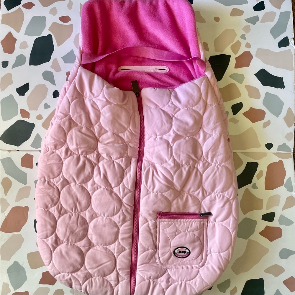 Jeep by Delta infant pink stroller snuggle warm sack